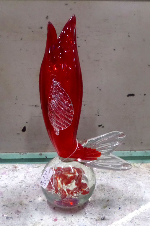 Ellesby Fis Art Glass vase for sale at Heaths Old Wares, Collectables, Antiques & Industrial Antiques, 19-21 Broadway, Burringbar NSW 2483 Ph 0266771181 open 7 days