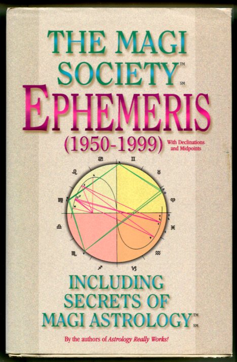 The MAGI SOCIETY EPHEMERIS (1950 - 1999) including secrets of Magi Astrology with declinations and midpoints . for sale at Heath's Old Wares 19-21 Broadway Burringbar NSW Open 7 days 9am to 5pm phone 0266771181