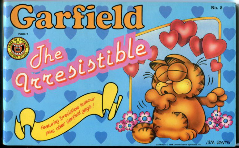 Garfield the Irresistible Number 3, 1987 re-print  fo sale at Heath's Old Wares, 19-21 Broadway Burringbar NSW Ph 0266771181 open 7 days