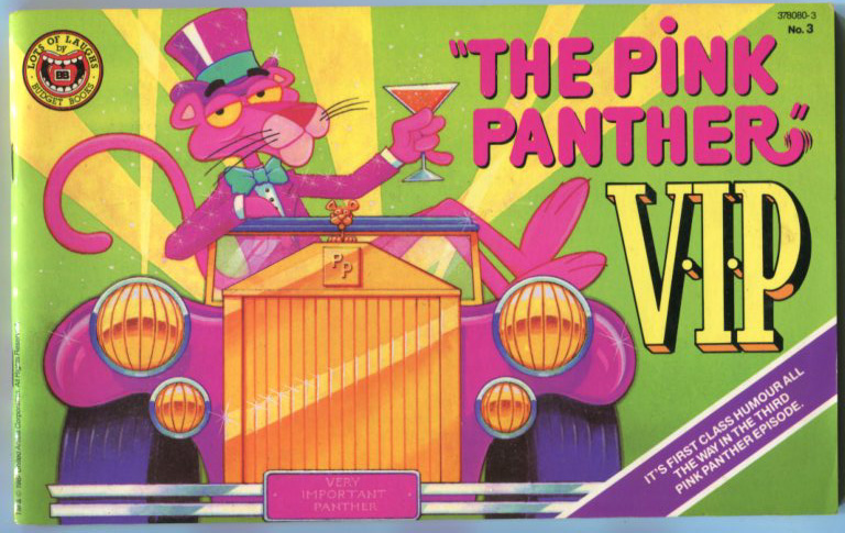 The pink panther, budget books, Melbourne, first ed. 1987 for sale at Heaths Old Wares, 19-21 Broadway Burringbar NSW ph: 0266771181 open 7 days